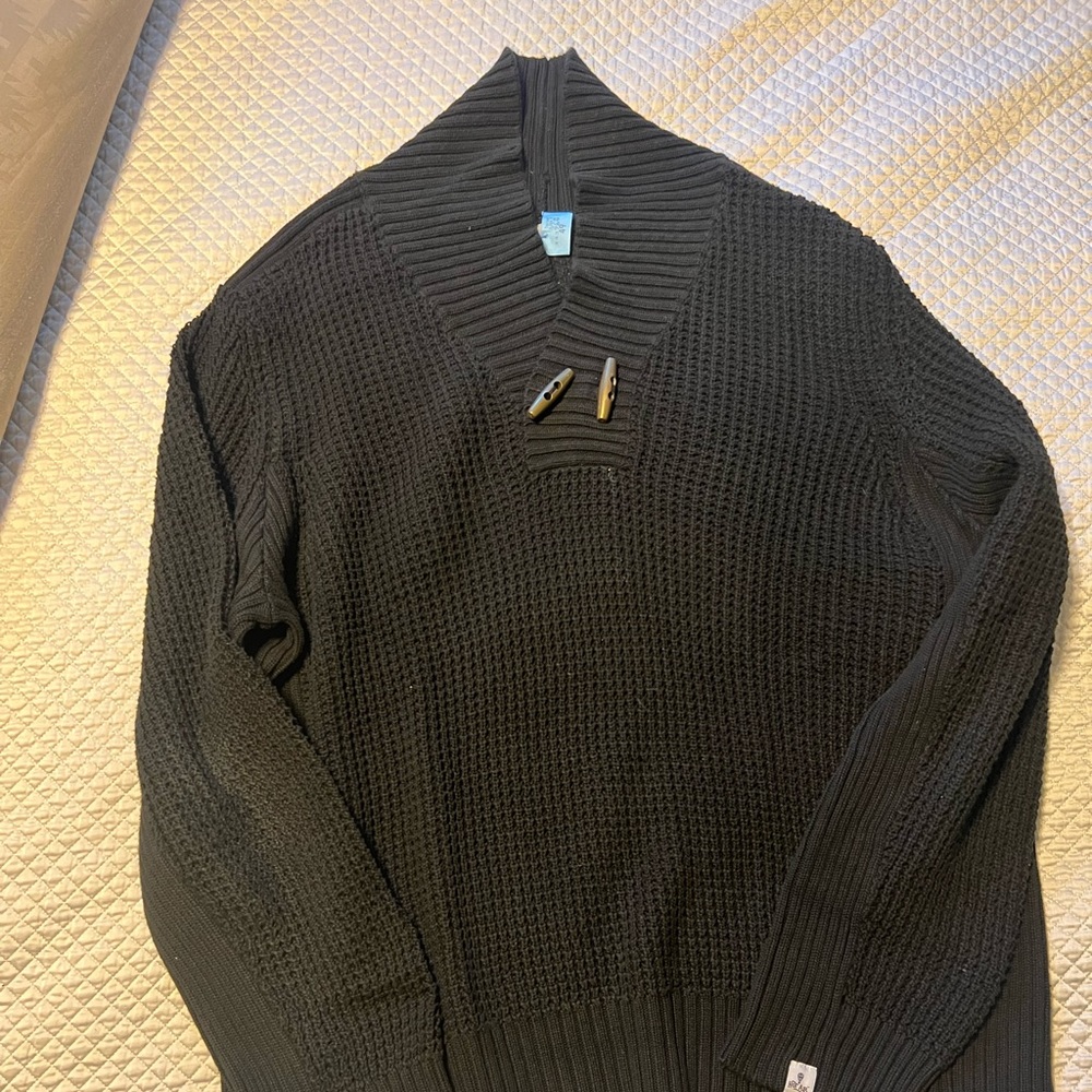 Hot Air shawl collar sweater